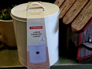 5L Vanilla Cream Compost Bin with Bucket