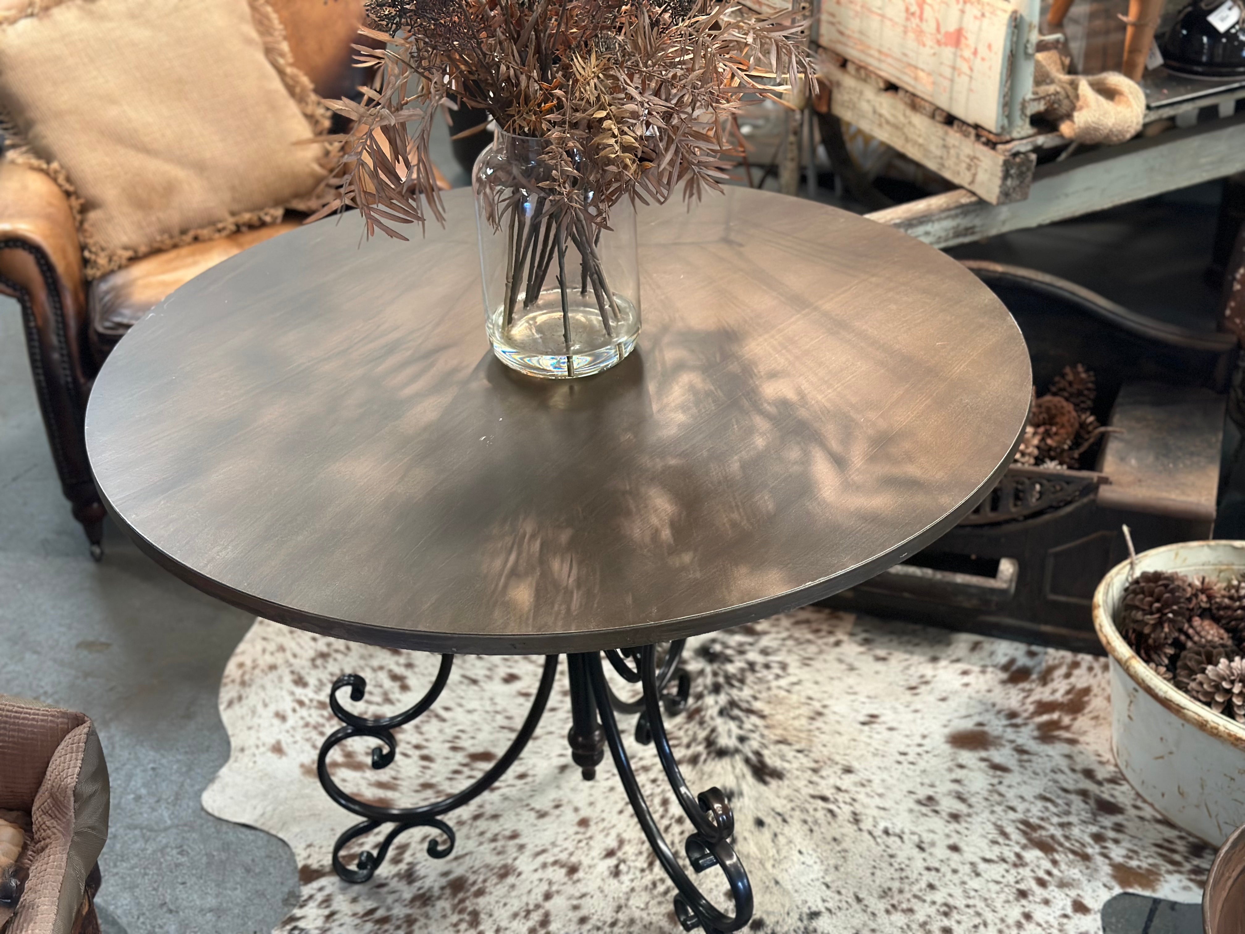 French Tarnished Bronze Table