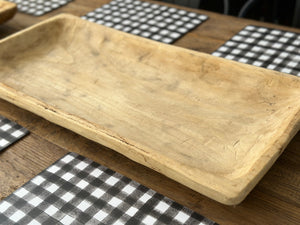 XL Vintage Timber Tray Platter BLONDE