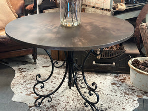 French Tarnished Bronze Table