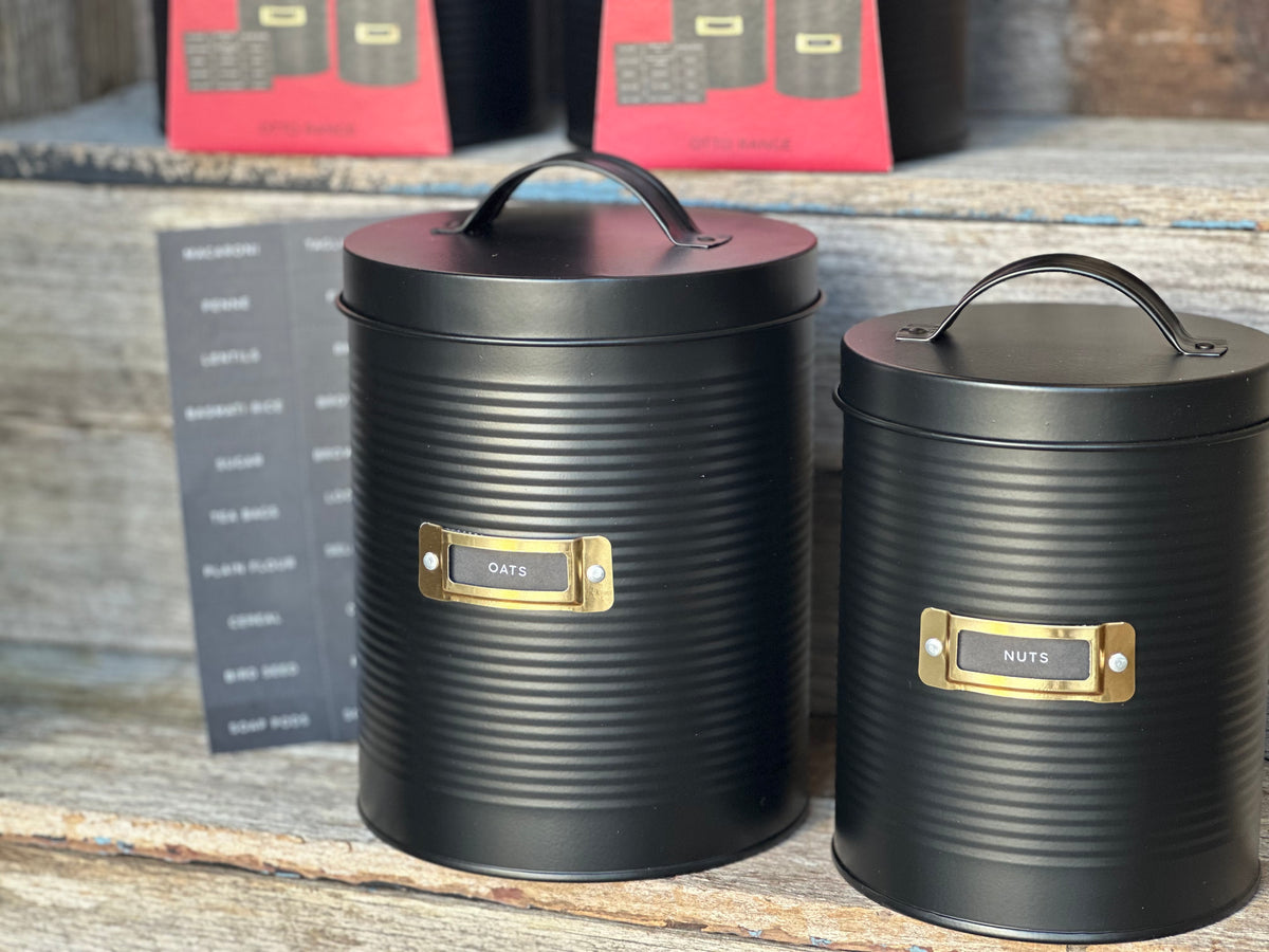 NEW Typhoon Black Canister Set With Labels The OLDE Farm Store   346B912B 80FB 4F21 8F61 1EDEAFB01C49 1200x1200 