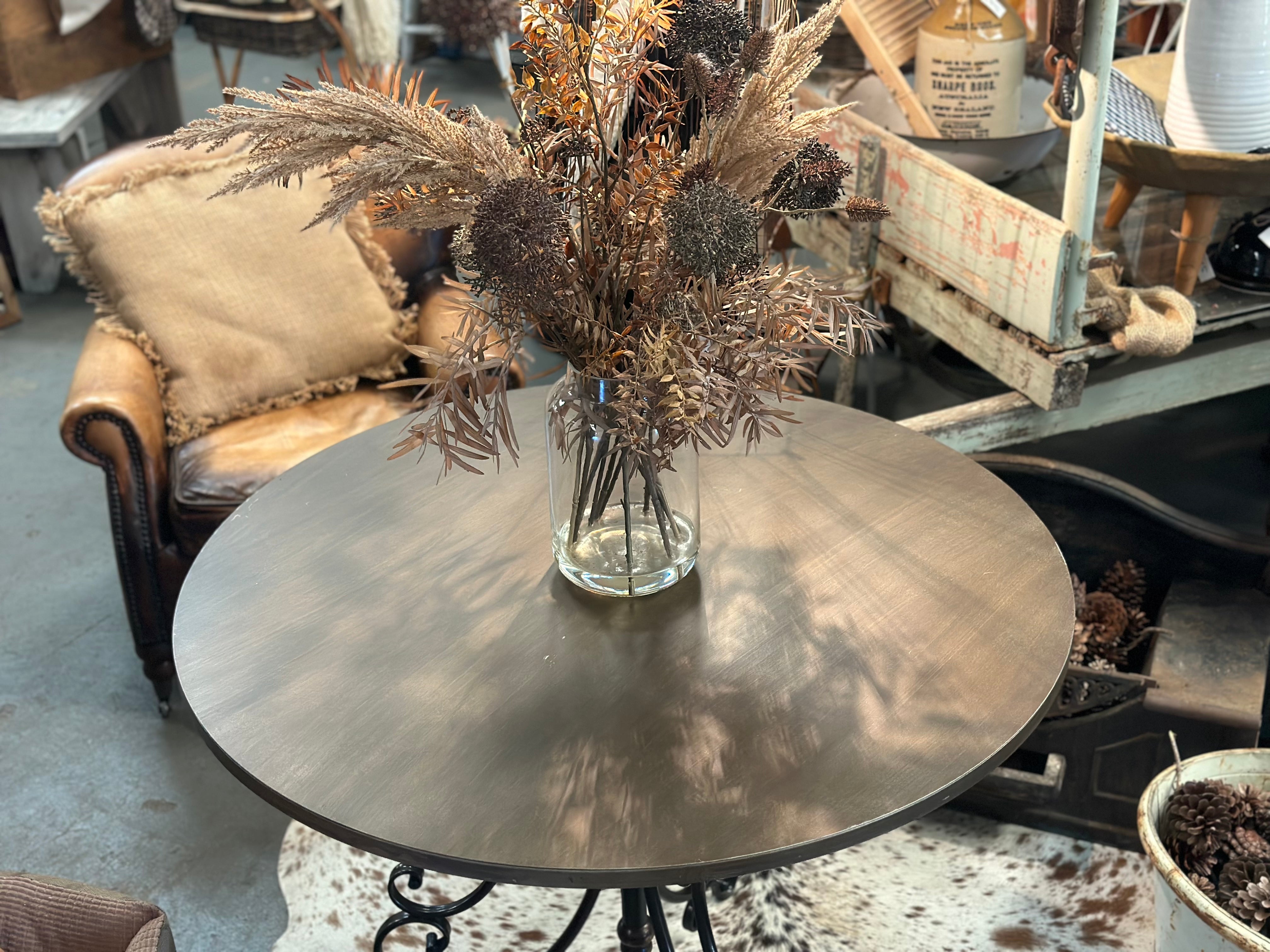 French Tarnished Bronze Table