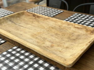 XL Vintage Timber Tray Platter BLONDE