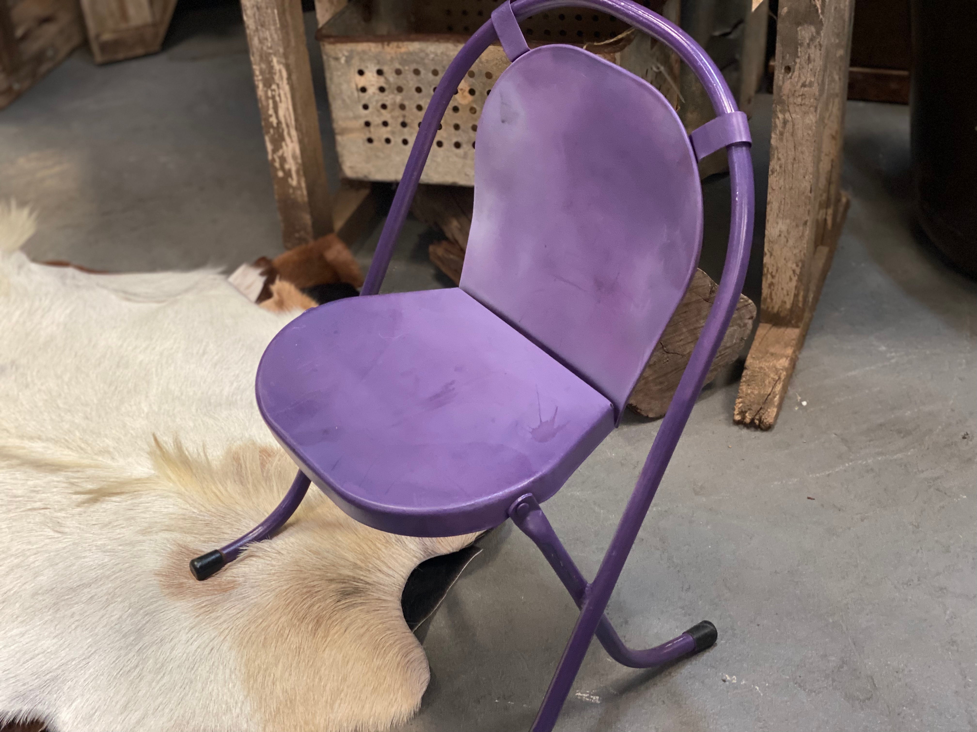 Vintage Purple Childs Chair