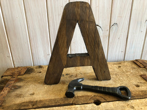 Vintage Handmade Letter ‘A’ by Opa’s Shed Designs