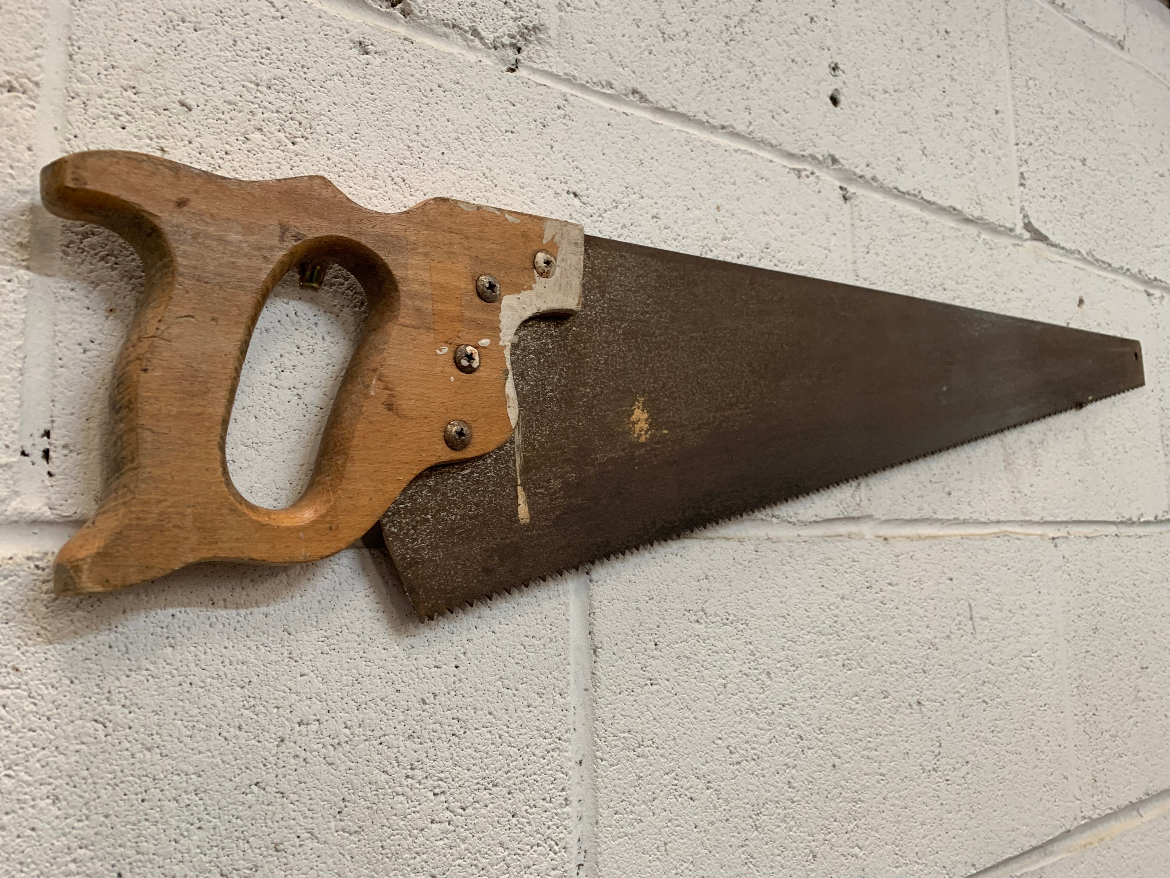 Vintage WOODEN Hand Saw